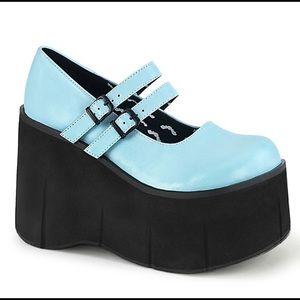 Blue Demonia Platform Mary Jane Shoe